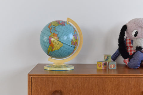 Vintage Tin Globe by Chad Valley