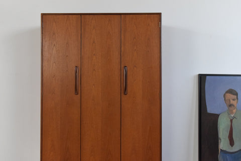 Vintage Triple Teak Fresco Wardrobe by G Plan