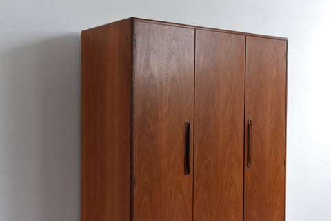 Vintage Triple Teak Fresco Wardrobe by G Plan
