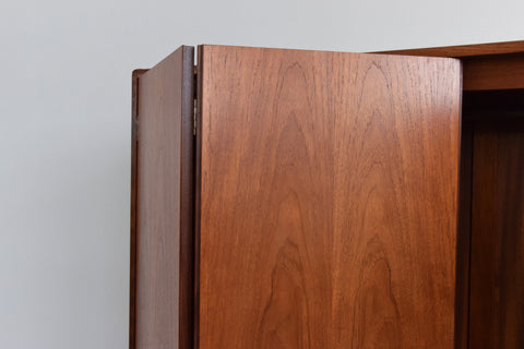 Vintage Triple Teak Fresco Wardrobe by G Plan