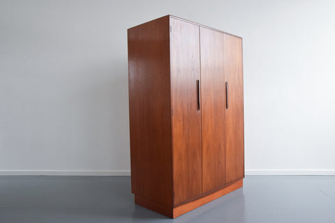 Vintage Triple Teak Fresco Wardrobe by G Plan