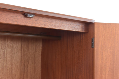 Vintage Triple Teak Fresco Wardrobe by G Plan