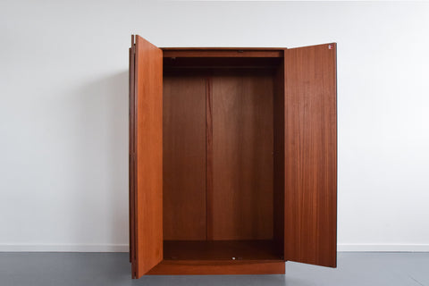 Vintage Triple Teak Fresco Wardrobe by G Plan