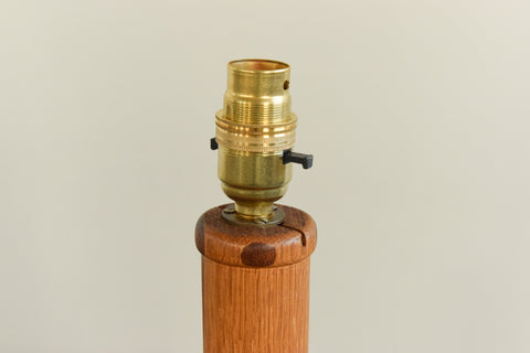 Vintage Two Tone Wooden Table Lamp Base