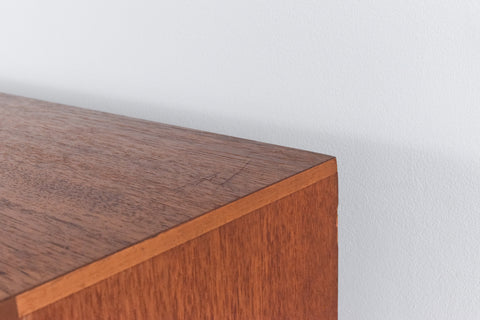Vintage Unrestored Teak Slimline Bureau / Cabinet by Herbert Gibbs