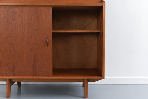 Vintage Unrestored Teak Slimline Bureau / Cabinet by Herbert Gibbs