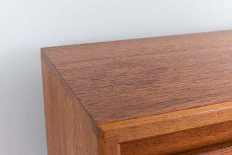 Vintage Unrestored Teak Slimline Bureau / Cabinet by Herbert Gibbs