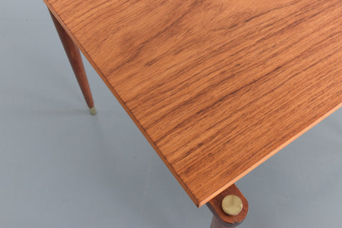 Vintage Walnut and Beech Nest of Tables by Opal Möbel