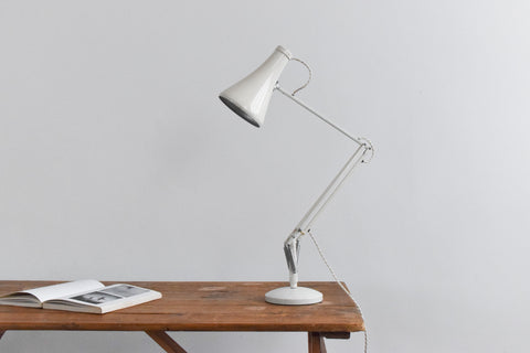 Vintage White Anglepoise Lamp Model 75 by Herbert Terry & Sons