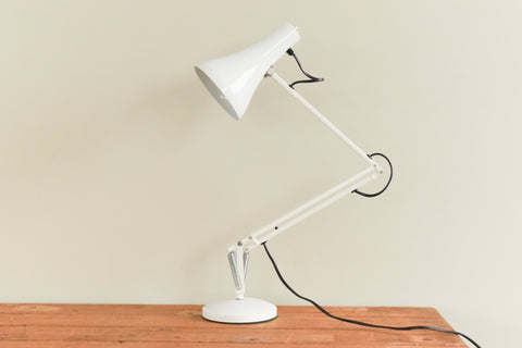 Vintage White Anglepoise Apex 90 Lamp by Herbert Terry & Sons