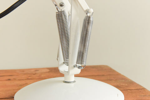 Vintage White Anglepoise Apex 90 Lamp by Herbert Terry & Sons