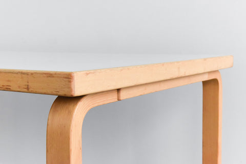 Vintage White Laminate Top Table by Alvar Aalto for Artek
