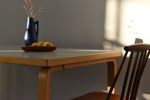 Vintage White Laminate Top Table by Alvar Aalto for Artek