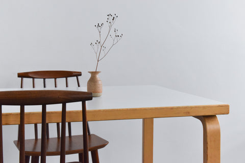 Vintage White Laminate Top Table by Alvar Aalto for Artek