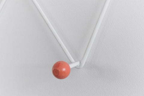 Vintage Metal Sputnik Coat Hook with Colourful Wooden Balls
