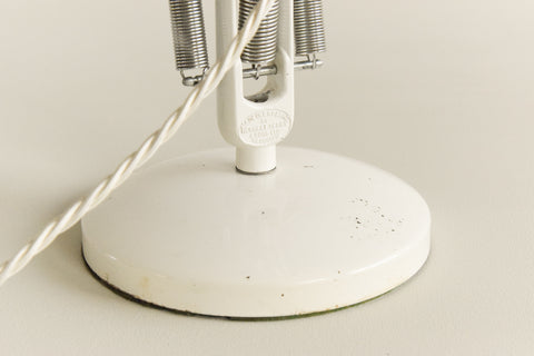 Vintage White Anglepoise Lamp Model 75 by Herbert Terry & Sons