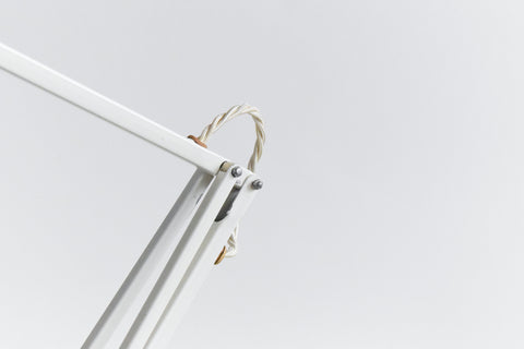 Vintage White Anglepoise Lamp Model 75 by Herbert Terry & Sons