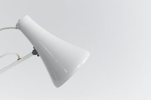 Vintage White Anglepoise Lamp Model 75 by Herbert Terry & Sons