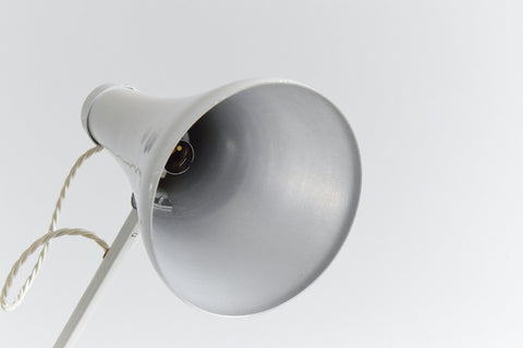 Vintage White Anglepoise Lamp Model 75 by Herbert Terry & Sons