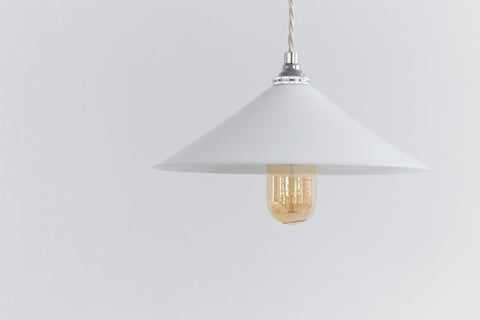 Vintage White Opaque Glass Pendant Light Shade