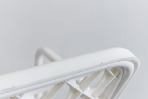 Vintage White Plastic and Metal Garden Chair by Larélite