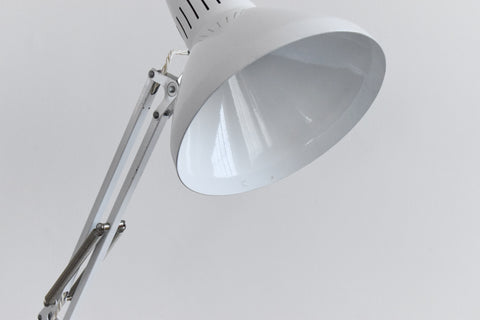 Vintage White Swedish Anglepoise Lamp by Ledu Waso