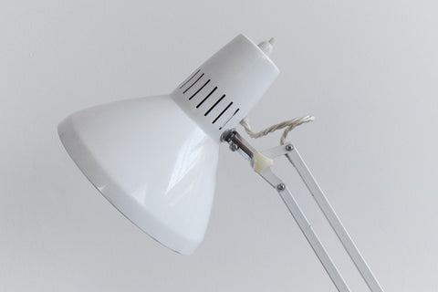 Vintage White Swedish Anglepoise Lamp by Ledu Waso
