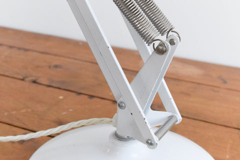 Vintage White Swedish Anglepoise Lamp by Ledu Waso