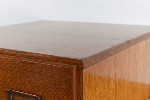 Vintage Wooden Double Filing Drawer Unit by Advance Systems