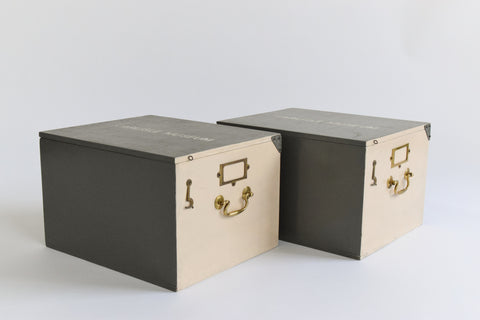Vintage Wooden Ex-Museum of Carlisle Storage Box