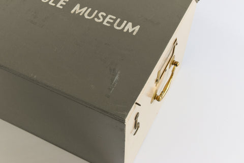 Vintage Wooden Ex-Museum of Carlisle Storage Box