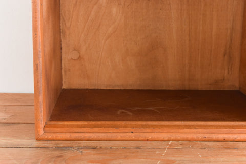 Vintage Wooden Glazed Wall Cabinet