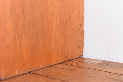 Vintage Wooden Glazed Wall Cabinet