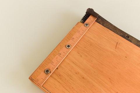 Vintage Wooden Guillotine by Dryad Ltd Leicester