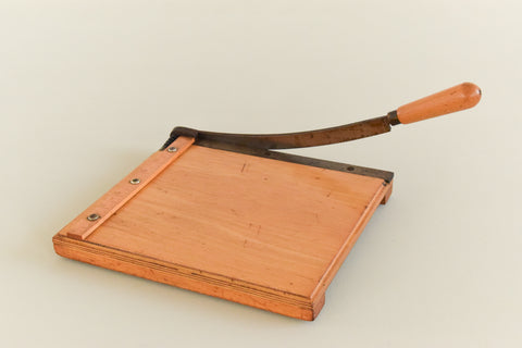 Vintage Wooden Guillotine by Dryad Ltd Leicester