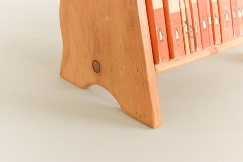Vintage Wooden Handmade Book Rack / Stand