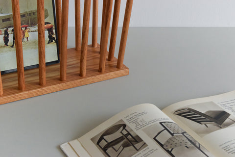 Vintage Wooden Magazine Rack Possibly by Habitat