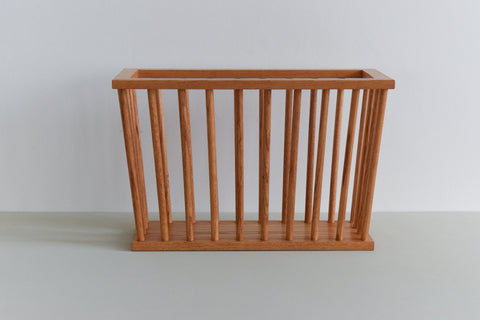 Vintage Wooden Magazine Rack Possibly by Habitat