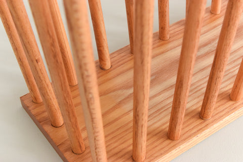 Vintage Wooden Magazine Rack Possibly by Habitat