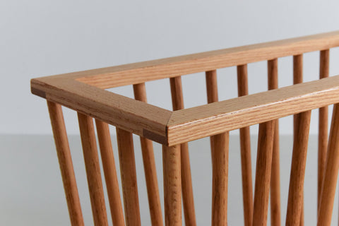 Vintage Wooden Magazine Rack Possibly by Habitat