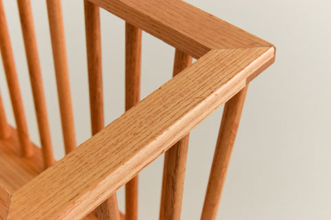 Vintage Wooden Magazine Rack Possibly by Habitat