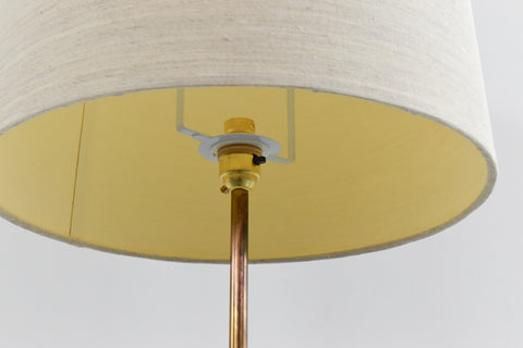 Vintage Wooden Sculptural Floor Lamp with New Shade