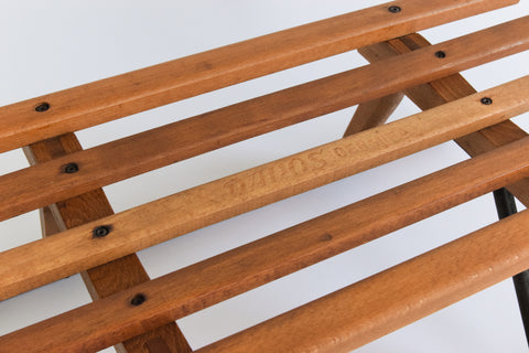 Vintage Wooden Slatted Traditional Davos Germina Sledge / Sleigh