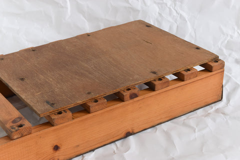 Vintage Wooden Slatted Traditional Sledge / Sleigh