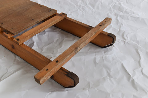 Vintage Wooden Slatted Traditional Sledge / Sleigh