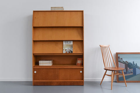 Vintage Wooden Solicitor's Cabinet / Shelving