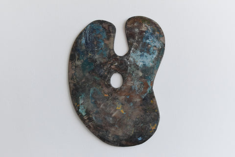 Vintage Wooden Artist's Paint Palette