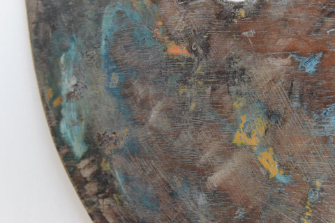 Vintage Wooden Artist's Paint Palette