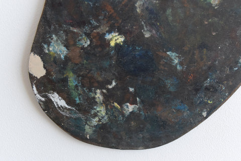 Vintage Wooden Artist's Paint Palette