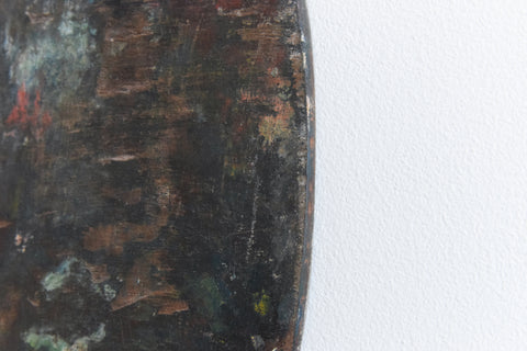 Vintage Wooden Artist's Paint Palette